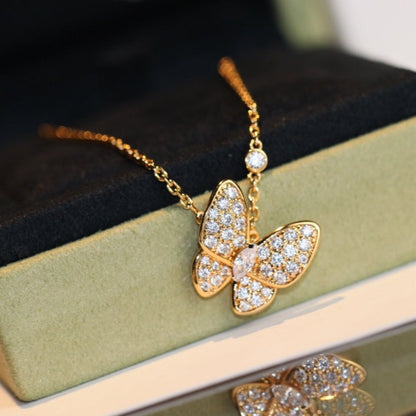 [⭐Seralia]BUTTERFLY DIAMOND NECKLACE