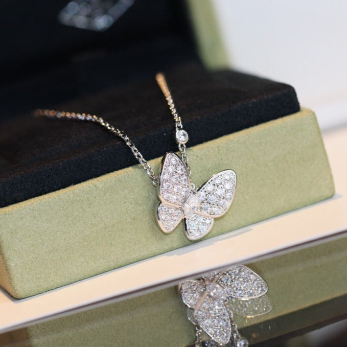 [⭐Seralia]BUTTERFLY DIAMOND NECKLACE