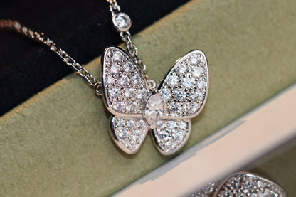 [⭐Seralia]BUTTERFLY DIAMOND NECKLACE