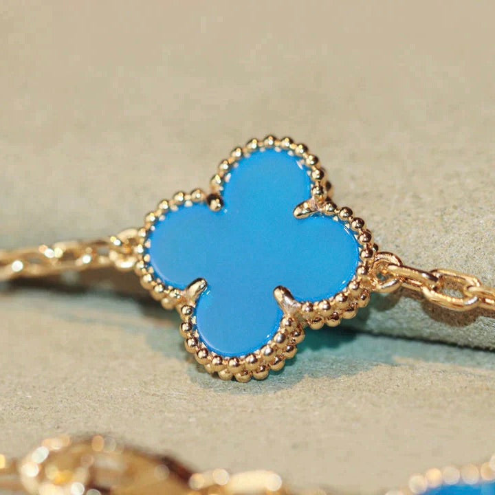 [⭐Seralia]CLOVER 20 MOTIFS TURQUOISE GOLD