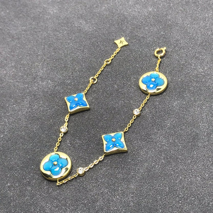 [⭐Seralia]STAR AND SUN TURQUOISE 4 MOTIFS 3 DIAMONDS