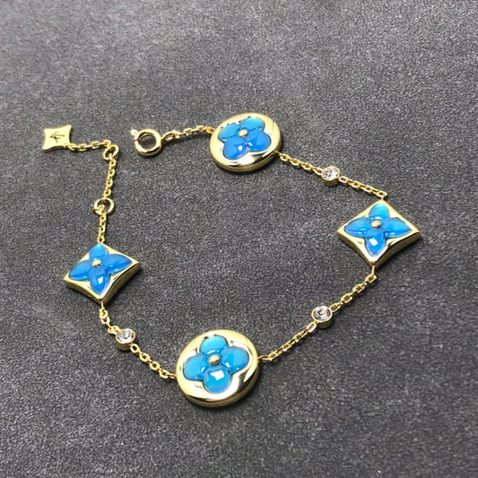 [⭐Seralia]STAR AND SUN TURQUOISE 4 MOTIFS 3 DIAMONDS