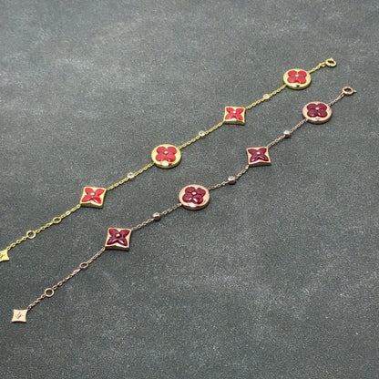 [⭐Seralia]STAR AND SUN CARNELIAN 4 MOTIFS 3 DIAMONDS