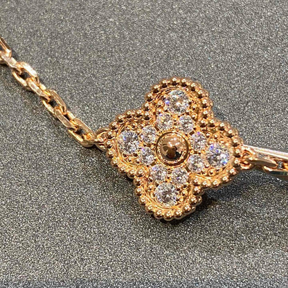 [⭐Seralia] CLOVER 5 MOTIF FULL DIAMOND BRACELET COLLECTION