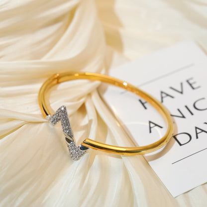 [⭐Seralia]VOLTE UPSITE DOWN GOLD DIAMOND BRACELET