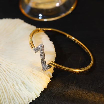 [⭐Seralia]VOLTE UPSITE DOWN GOLD DIAMOND BRACELET