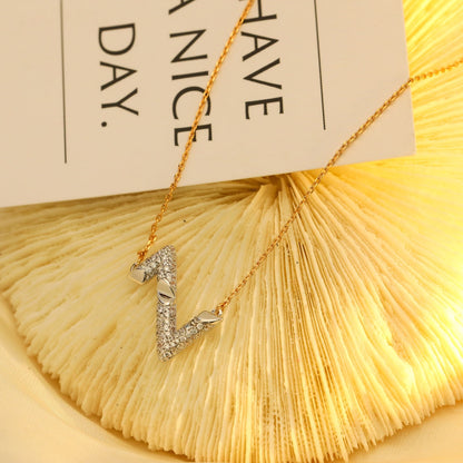 [⭐Seralia]VOLT SILVER DIAMOND PEDANT NECKLACE