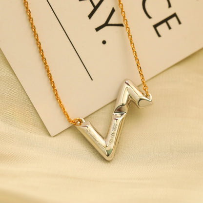 [⭐Seralia]VOLT SILVER DIAMOND PEDANT NECKLACE