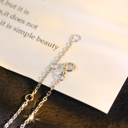 [⭐Seralia]SUN MOTIF PINK MOP SILVER BRACELET