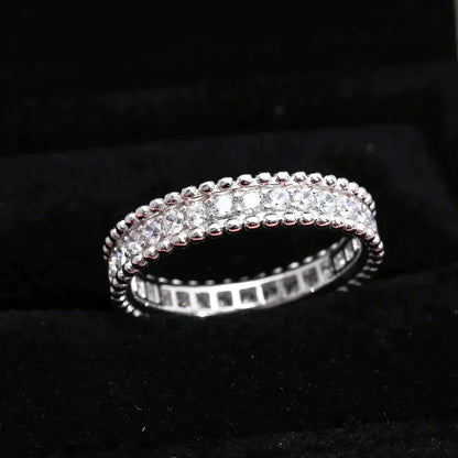 [⭐Seralia]PERLEE DIAMOND SILVER RING