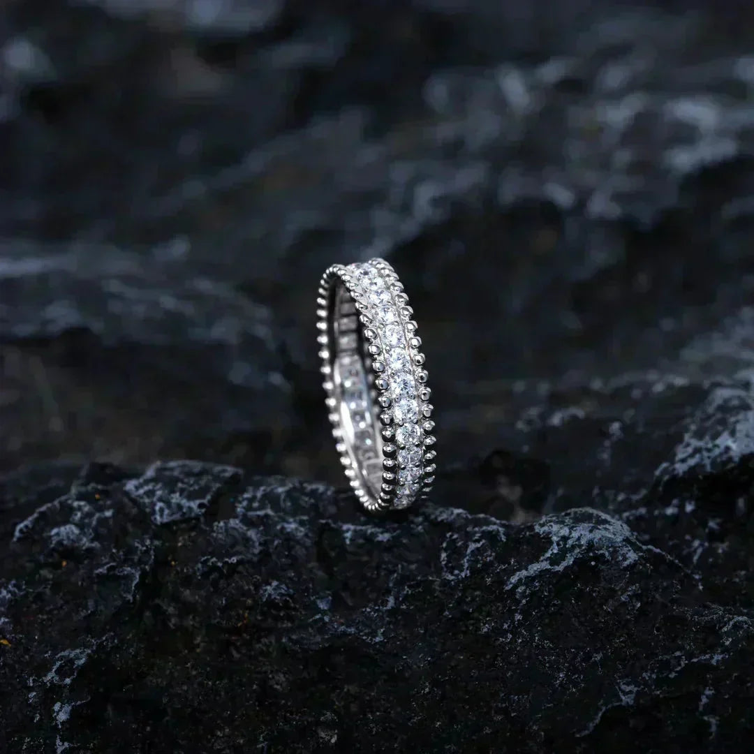[⭐Seralia]PERLEE DIAMOND SILVER RING
