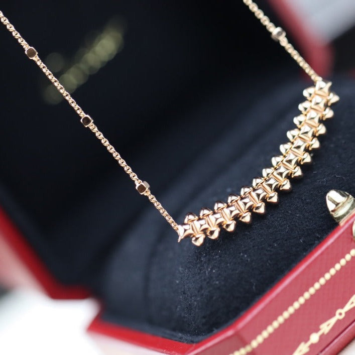 [⭐Seralia]CLASH PINK GOLD NECKLACE