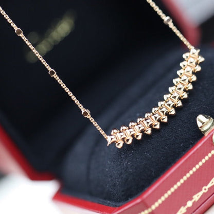 [⭐Seralia]CLASH PINK GOLD NECKLACE
