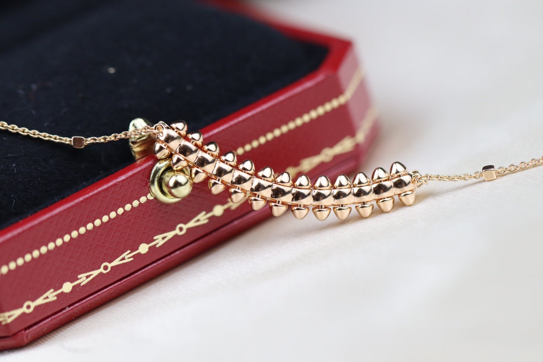 [⭐Seralia]CLASH PINK GOLD NECKLACE
