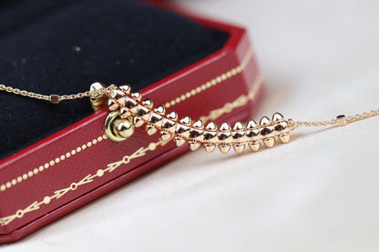 [⭐Seralia]CLASH PINK GOLD NECKLACE