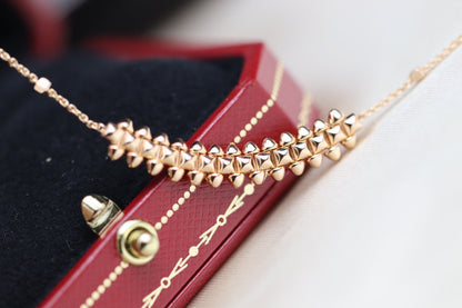 [⭐Seralia]CLASH PINK GOLD NECKLACE