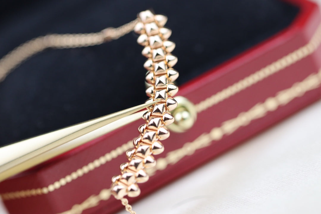 [⭐Seralia]CLASH PINK GOLD NECKLACE