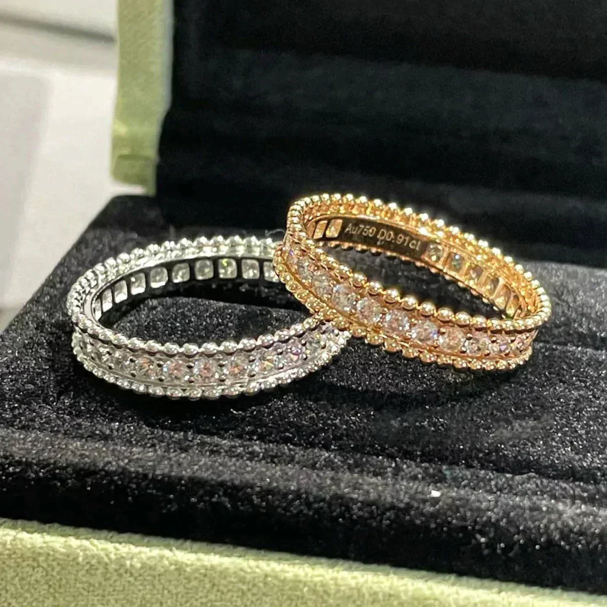 [⭐Seralia]PERLEE DIAMOND ROSE GOLD RING