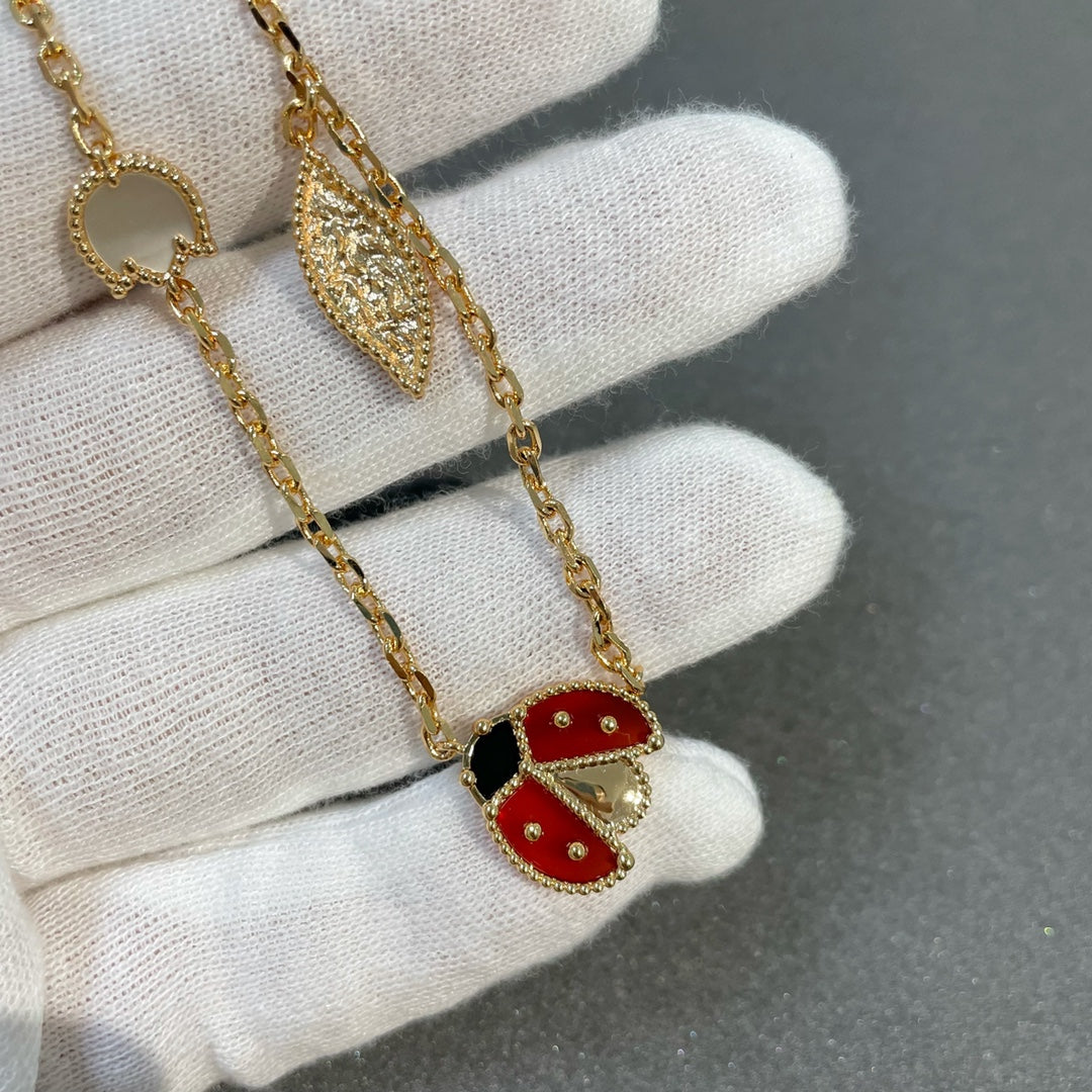 [⭐Seralia]LUCKY SPRING 15 MOTIFS GOLD NECKLACE