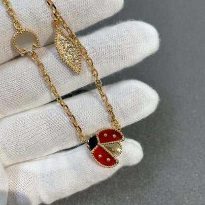 [⭐Seralia]LUCKY SPRING 15 MOTIFS GOLD NECKLACE