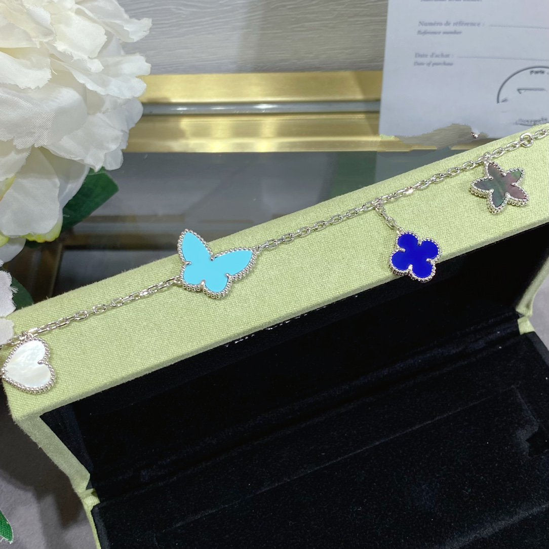 [⭐Seralia]LUCKY SPRING SILVER BRACELET 4 MOTIF