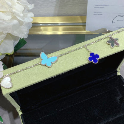 [⭐Seralia]LUCKY SPRING SILVER BRACELET 4 MOTIF