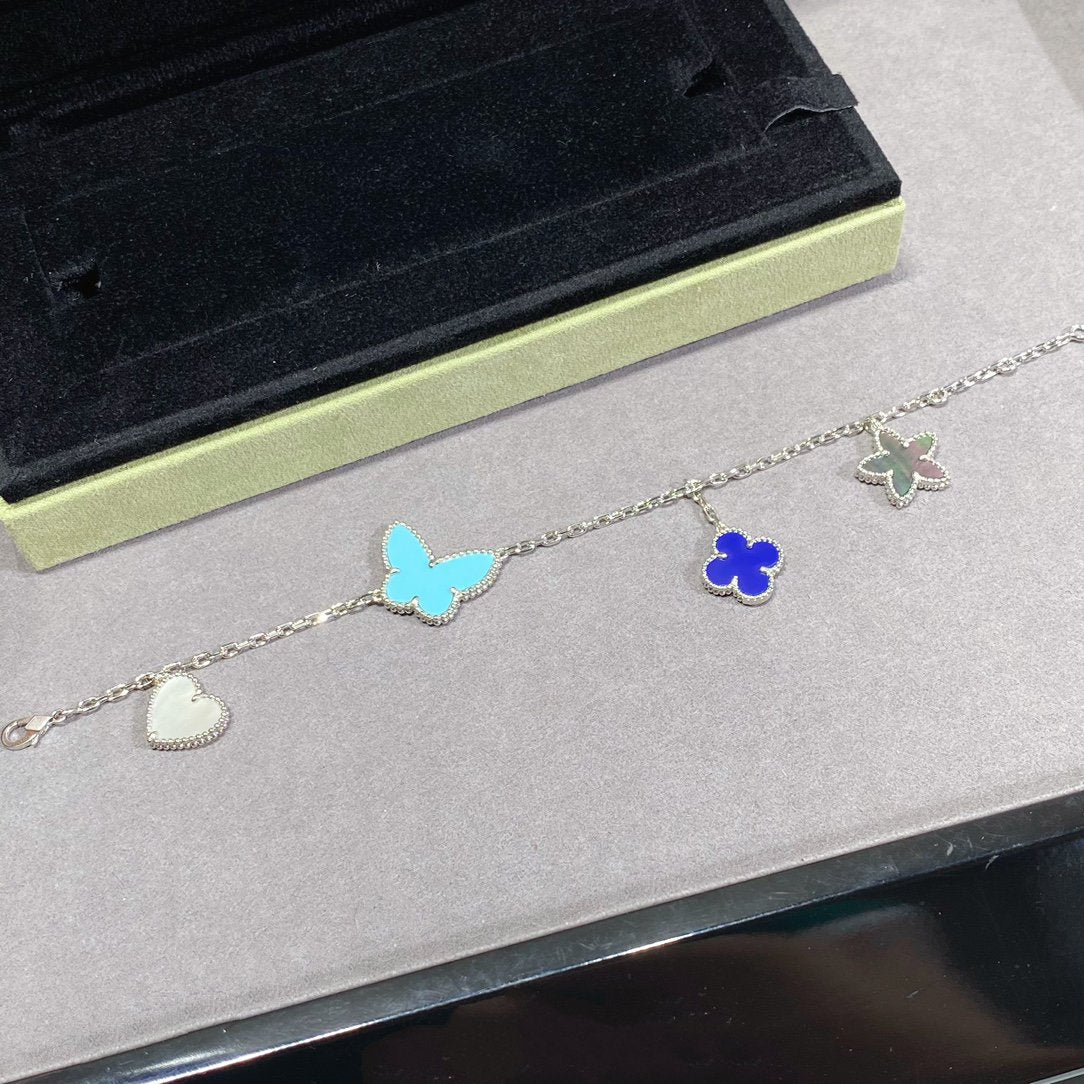 [⭐Seralia]LUCKY SPRING SILVER BRACELET 4 MOTIF