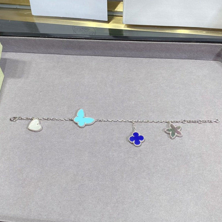 [⭐Seralia]LUCKY SPRING SILVER BRACELET 4 MOTIF
