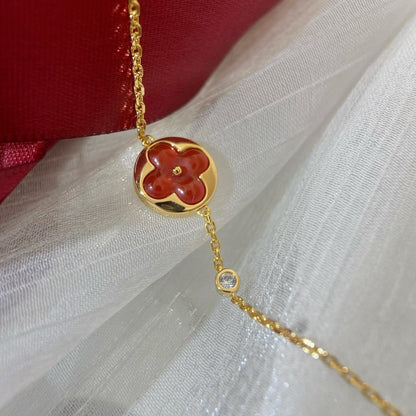 [⭐Seralia]SUN PEDANT CARNELIAN BRACELET