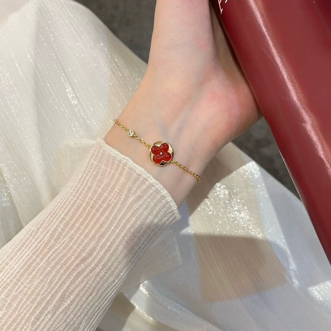 [⭐Seralia]SUN PEDANT CARNELIAN BRACELET