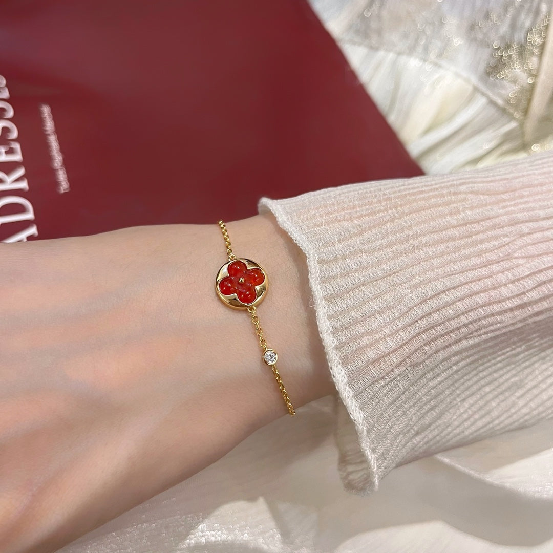 [⭐Seralia]SUN PEDANT CARNELIAN BRACELET