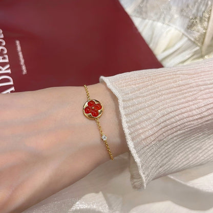 [⭐Seralia]SUN PEDANT CARNELIAN BRACELET