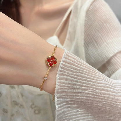 [⭐Seralia]SUN PEDANT CARNELIAN BRACELET