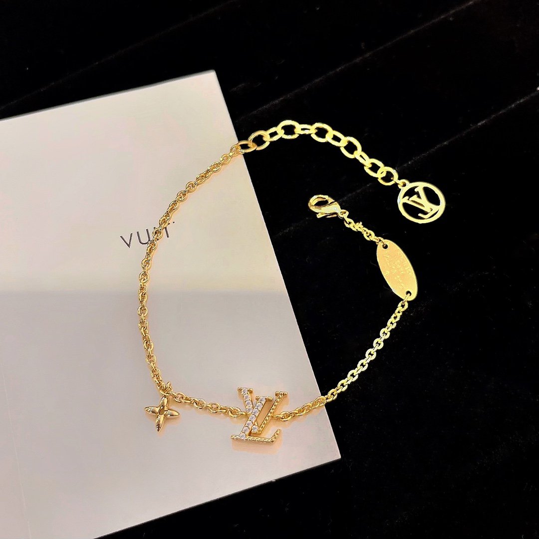 [⭐Seralia]LOGO STAR MOTIF GOLD BRACELET