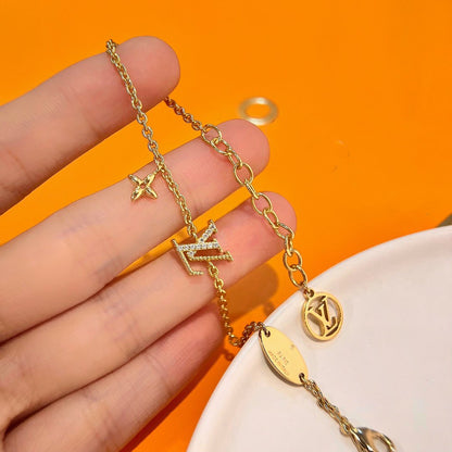 [⭐Seralia]LOGO STAR MOTIF GOLD BRACELET
