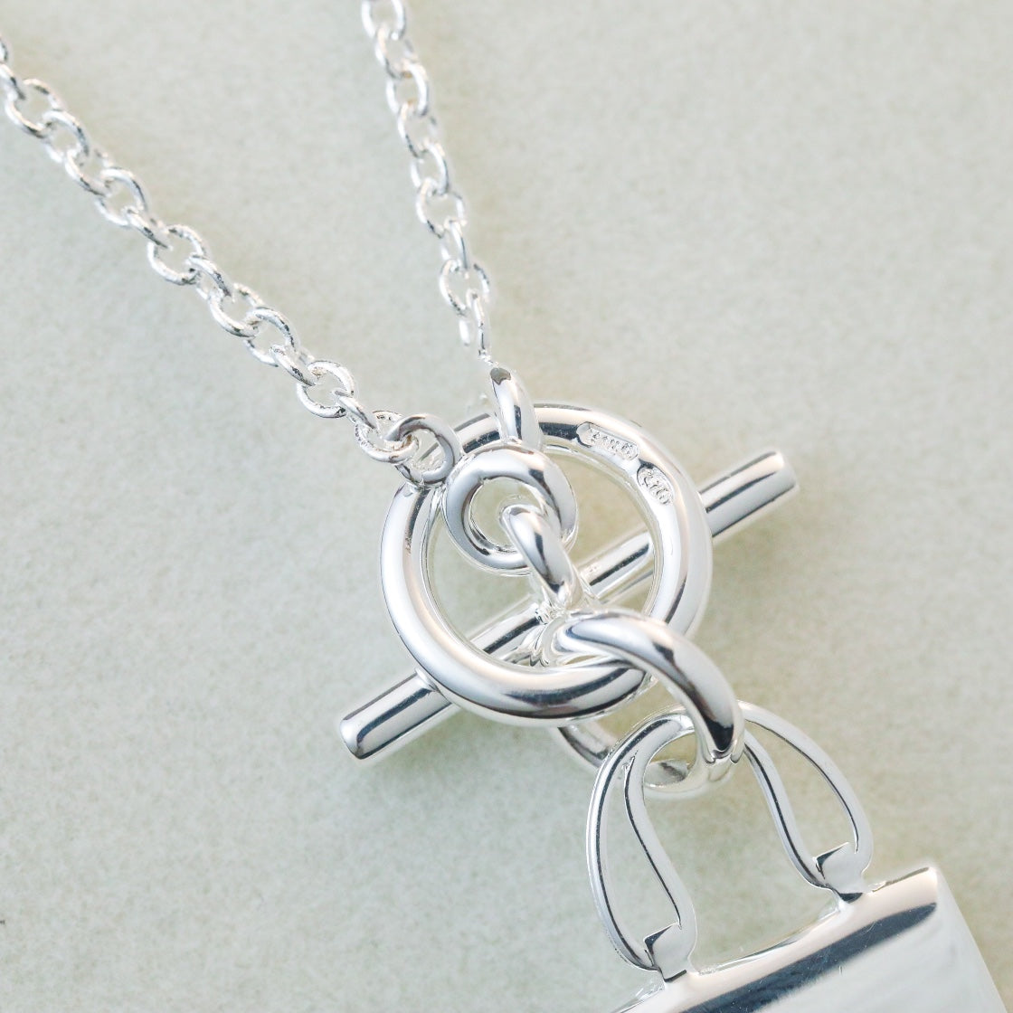[⭐Seralia]POP H PEDANT SILVER NECKLACE