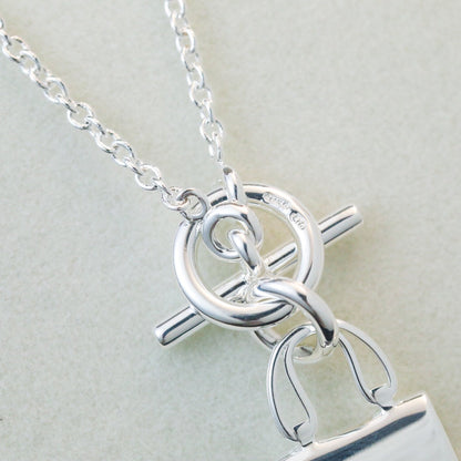 [⭐Seralia]POP H PEDANT SILVER NECKLACE