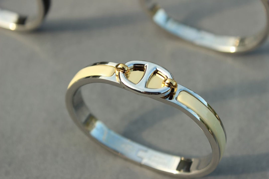 [⭐Seralia]CLIC CHAINE SILVER BRACELET