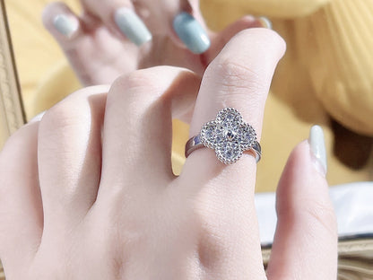 [⭐Seralia]CLOVER DIAMOND RING