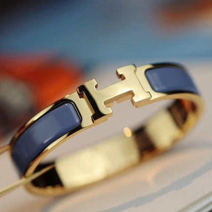 [⭐Seralia]H BRACELET 12MM BLUE GRAY