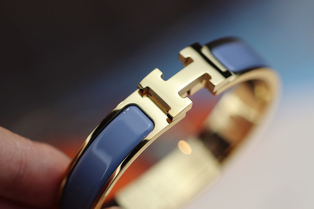 [⭐Seralia]H BRACELET 12MM BLUE GRAY