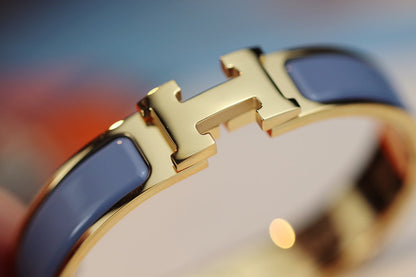 [⭐Seralia]H BRACELET 12MM BLUE GRAY
