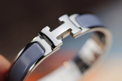 [⭐Seralia]H BRACELET 12MM BLUE GRAY