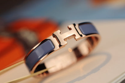 [⭐Seralia]H BRACELET 12MM BLUE GRAY