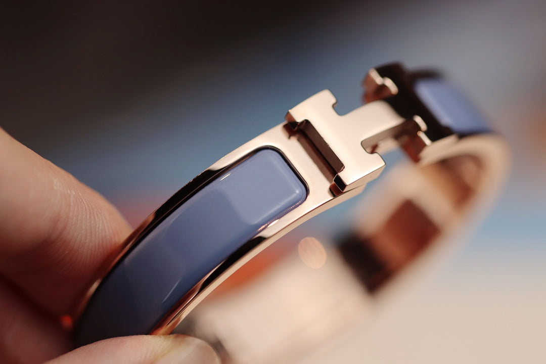 [⭐Seralia]H BRACELET 12MM BLUE GRAY