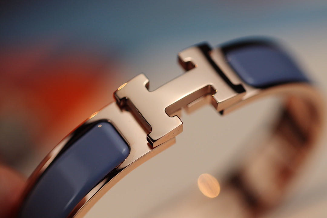 [⭐Seralia]H BRACELET 12MM BLUE GRAY