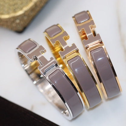 [⭐Seralia]H BRACELET 12MM BROWN