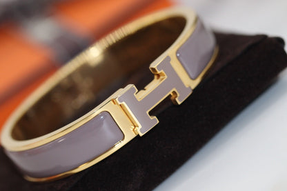[⭐Seralia]H BRACELET 12MM BROWN