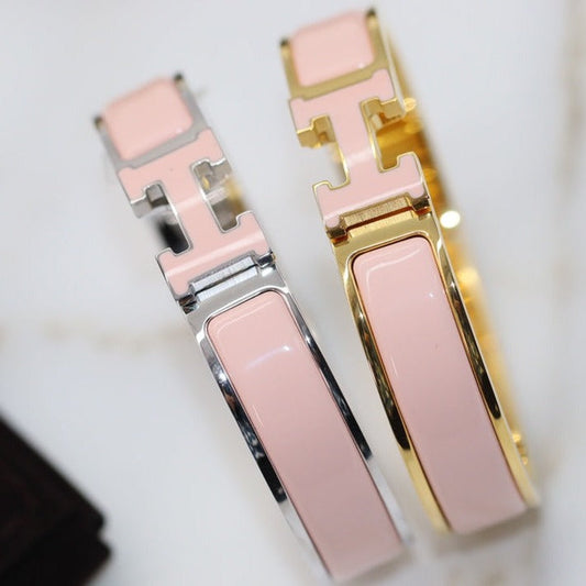 [⭐Seralia]H BRACELET 12MM PINK