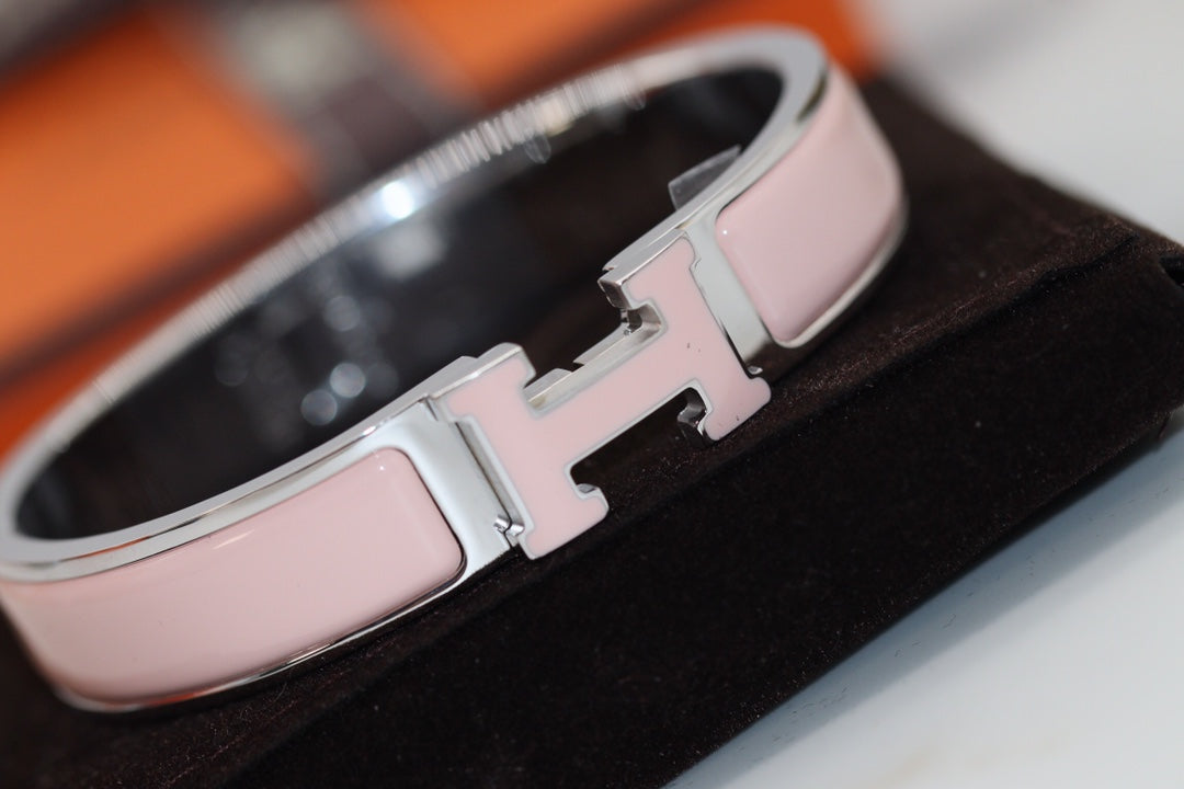 [⭐Seralia]H BRACELET 12MM PINK
